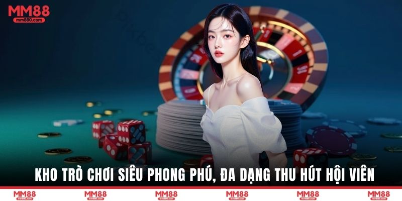 Kho trò chơi siêu phong phú, đa dạng thu hút hội viên