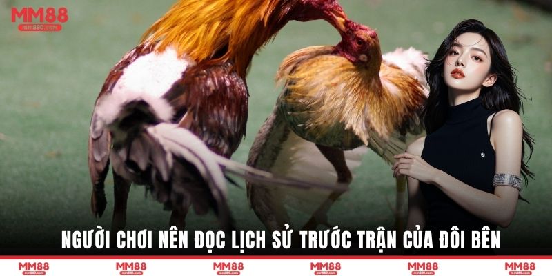 Người chơi nên đọc lịch sử trước trận của đôi bên