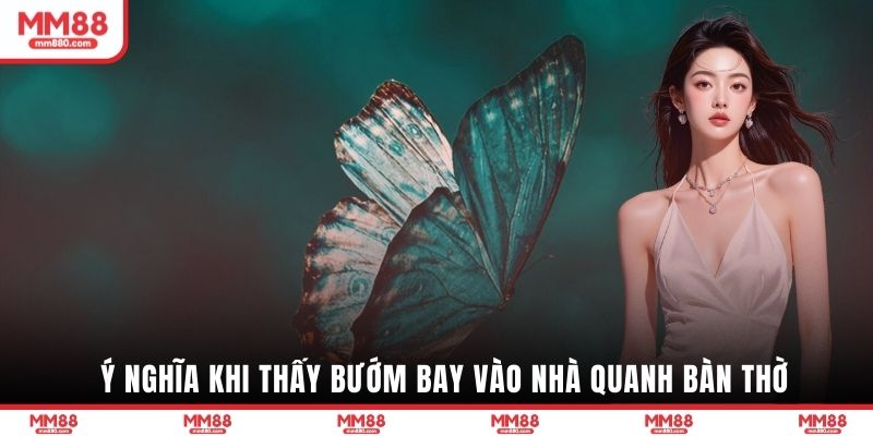 Ý nghĩa khi thấy bướm bay vào nhà quanh bàn thờ
